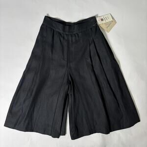 Vintage NWT Italian linen ungaro parallele Paris pleated cullotes